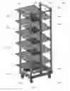 Fig. 16 - In-door cooler rack shelving system