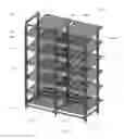 Fig. 20 - In-door cooler rack shelving system