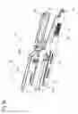 Fig. 16 - Self-retracting and damping device for a drawer element, and piece of furniture or domestic appliance having at least one drawer element
