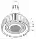 Fig. 01 - LED lamp having passive heat dissipating element and heat dissipating channel