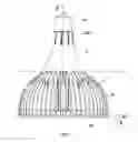 Fig. 02 - LED lamp having passive heat dissipating element and heat dissipating channel