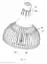 Fig. 12 - LED lamp having passive heat dissipating element and heat dissipating channel