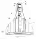 Fig. 13 - LED lamp having passive heat dissipating element and heat dissipating channel