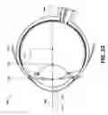 Fig. 28 - Eye center of rotation determination, depth plane selection, and render camera positioning in display systems