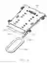 Fig. 09 - Card connector having a shape memory alloy wire coupled to a slider for operating a card-locking latch