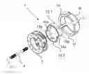 Fig. 01 - Electric drive motor having permanent magnets pushed radially outwardly by a tensioning device
