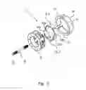 Fig. 04 - Electric drive motor having permanent magnets pushed radially outwardly by a tensioning device