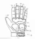 Fig. 01 - Glove having reinforced fingertips