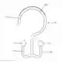 Fig. 01 - GLIDE HOOK FOR USE WITH A SUPPORT ROD AND BEING CONFIGURED FOR SUPPORTING AN ARTICLE