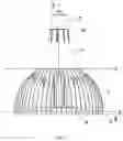 Fig. 02 - LED lamp having lamp cover with light output surface and reflecting surface