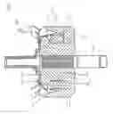 Fig. 01 - Field core structure for rotary electric machine rotor