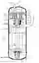 Fig. 01 - Scroll compressor having a fitted bushing and weight arrangement