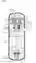 Fig. 02 - Scroll compressor having a fitted bushing and weight arrangement