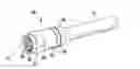 Fig. 01 - Coaxial cable connector with compression collar and deformable compression band