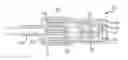 Fig. 01 - Locking electrical receptacle with elongate clamping surfaces