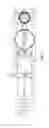 Fig. 08 - Electric motor driven tool for orthopedic impacting
