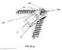 Fig. 12 - Bi-directional fixating/locking transvertebral body screw/intervertebral cage stand-alone constructs