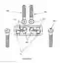 Fig. 13 - Bi-directional fixating/locking transvertebral body screw/intervertebral cage stand-alone constructs