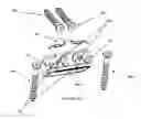 Fig. 14 - Bi-directional fixating/locking transvertebral body screw/intervertebral cage stand-alone constructs