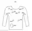 Fig. 01 - Exercise biofeedback using sensor-equipped athletic garments
