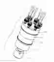 Fig. 01 - High pressure valve with two-piece stator assembly