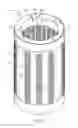 Fig. 03 - Grooved chamber for a food-product separation machine