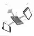 Fig. 02 - POLYURETHANE COLD CAST PROTECTIVE SKINS FORMED AROUND AND INTEGRATED ONTO EXISTING HAND-HELD COMPUTING DEVICES