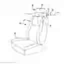 Fig. 01 - Ratcheting headrest assembly