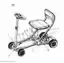 Fig. 01 - Folding scooter frame
