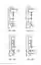 Fig. 14 - Roller assembly and screen end retention features for a hidden screen assembly and a fenestration assembly