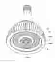 Fig. 09 - LED lamp with three LED chip sets