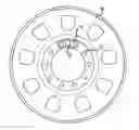 Fig. 01 - Spacer and sensor module for detecting a vibrational behavior of a mechanical component including the spacer