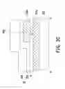 Fig. 12 - Electronic device comprising first and second conductive layers each having segments corresponding to and separated from each other and a connection line in a peripheral region
