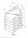 Fig. 13 - Storage and charging station system for portable electronic devices with side access to power distribution components