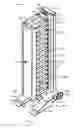 Fig. 23 - Storage and charging station system for portable electronic devices with side access to power distribution components