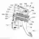 Fig. 01 - Position and force sensor assembly for vehicle brake pedal