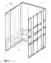 Fig. 11 - Connecting device and method for connecting a wall element in an elevator car