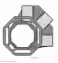 Fig. 35 - Instant canopy frame with built-in hubs for an assortment of attachments