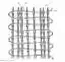 Fig. 01 - Knitted wire carrier for weather seal insert support with lockstitched reinforcing wire