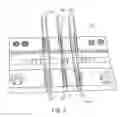 Fig. 04 - Knitted wire carrier for weather seal insert support with lockstitched reinforcing wire