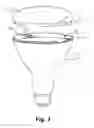 Fig. 03 - LED light source lampshade with self-locking and pre-tightening device