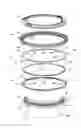 Fig. 01 - Annular retaining ring for a rotating bezel system