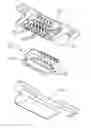 Fig. 01 - Electrical connector having instert-molding contact module embedded wtihin a pair of over-molding covers