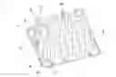 Fig. 01 - Holding structure for concurrently holding a plurality of containers for substances for pharmaceutical, medical or cosmetic applications, transport structure and transport or packaging container comprising the same