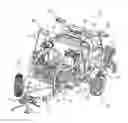 Fig. 01 - Pump, engine, and generator unit for use with a pressure washer