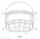 Fig. 04 - Shock absorptive helmet—facemask interconnect