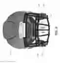 Fig. 10 - Shock absorptive helmet—facemask interconnect