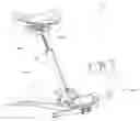 Fig. 01 - STOWABLE EXERCISE CHAIR FOR STANDING DESKS