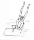Fig. 01 - Ceramic tile leveling bracket, pushing and clamping pliers and ceramic tile leveling and laying system