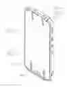 Fig. 02 - Mobile phone body with lateral indents for attachable accessory